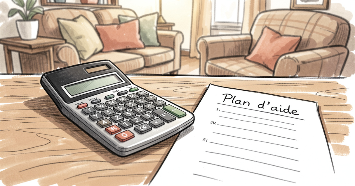 Calcul du plan d'aide APA pour une personne en maison de retraite