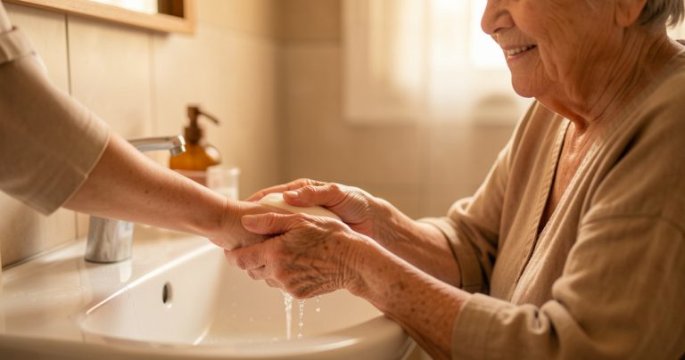 Aide à la toilette : protocole, bienfaits et financement