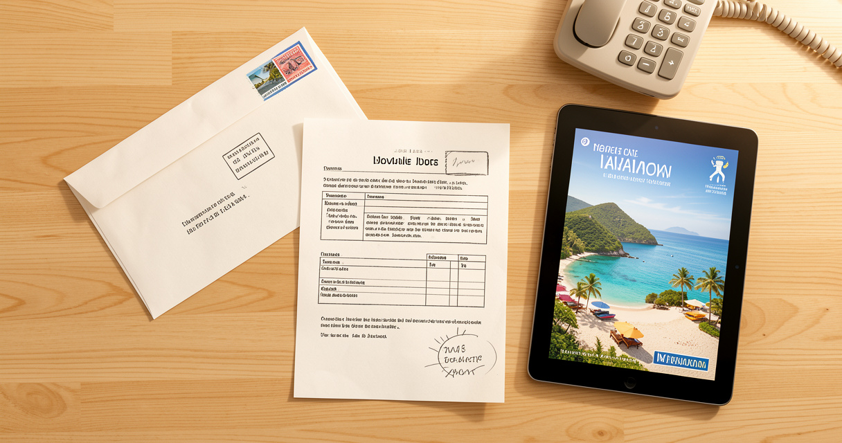 Demande de catalogue ANCV Seniors en Vacances avec formulaire, téléphone et tablette