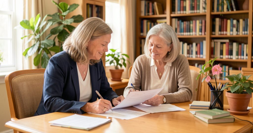 Dossier d'admission en EHPAD avec les documents administratifs et medicaux indispensables pour une entree en etablissement
