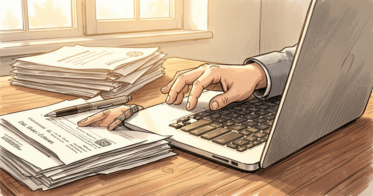 Connexion au dossier MDPH en ligne avec identifiants sur ordinateur